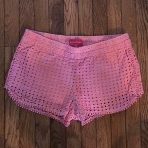 EUC Lilly For Target Pink Lace Shorts Sz. M